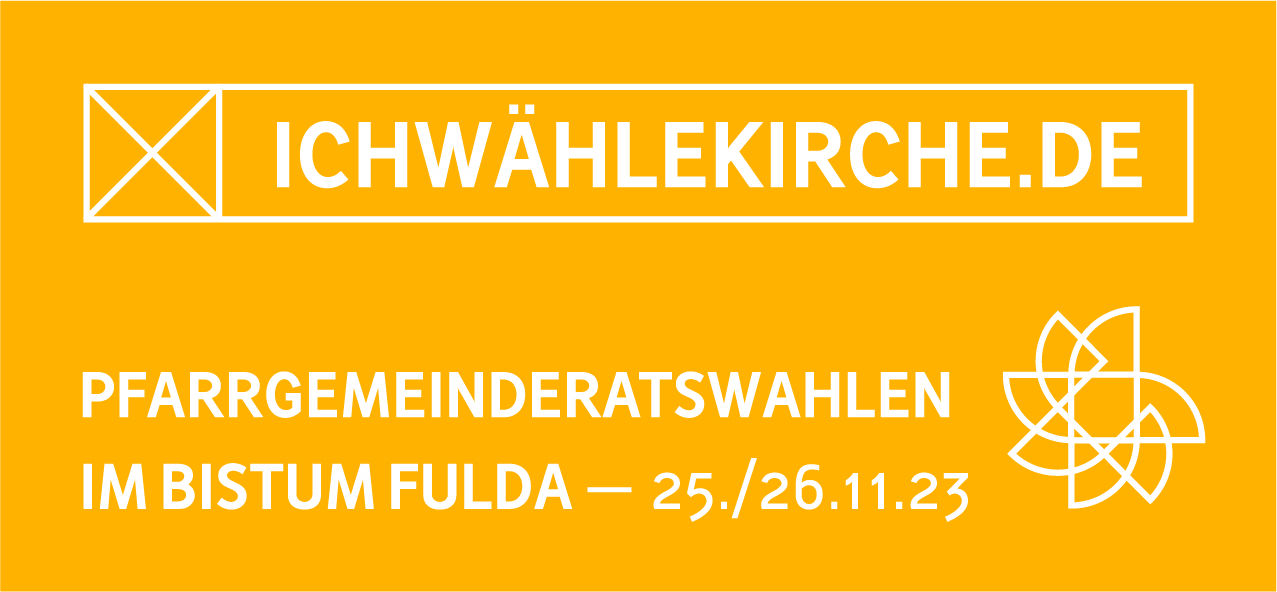 Im Bistum Fulda finden am 25. und 26. November die Pfarrgemeinderatswahlen 2023 statt. Logo: Bistum Fulda